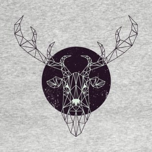Geometric Deer (Dark Version) T-Shirt